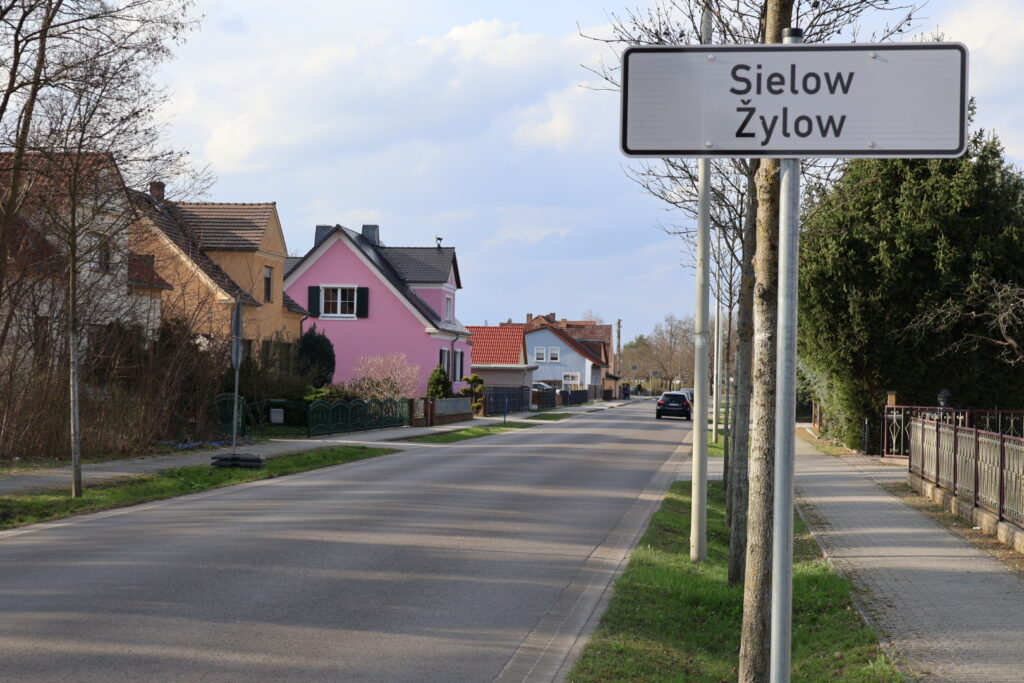 Ortsschild Sielow