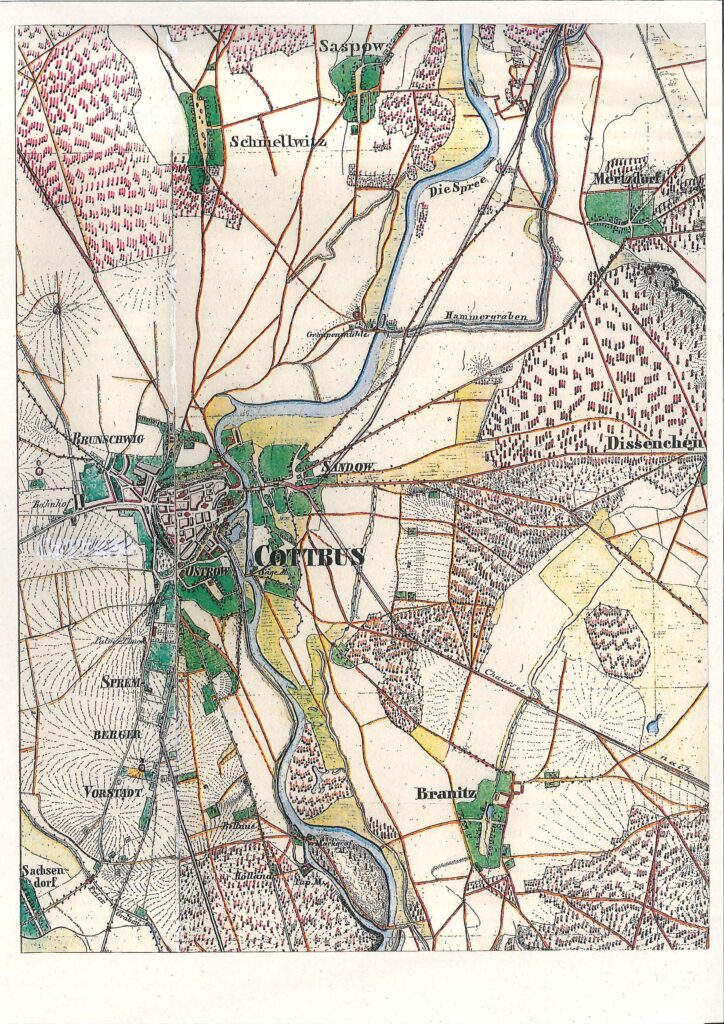Preußisches Urmesstischblatt 1845/46