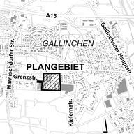 Geltungsbereich B-Plan Gallinchen Grenzstra&szlig;e - Wohngebiet 2