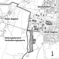 Geltungsbereich Veränderungssperre Siedlerstraße
