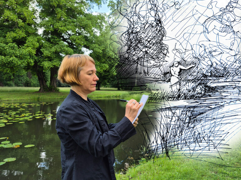 Zeichnen im Park Branitz