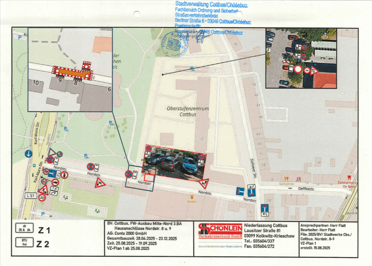 Sperrung der Nordstraße