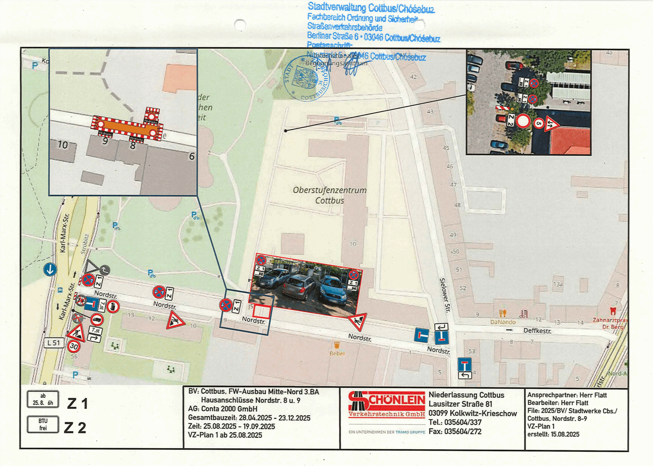 Sperrung der Nordstraße